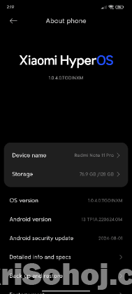 Redmi note 11 Pro